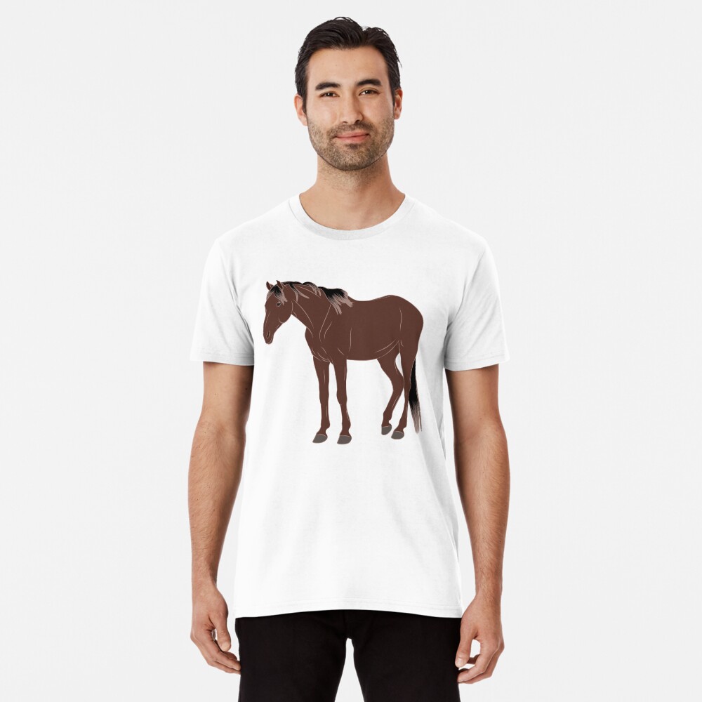Aperçu de l'œuvre T-shirt premium créée et vendue par WebEquitation.