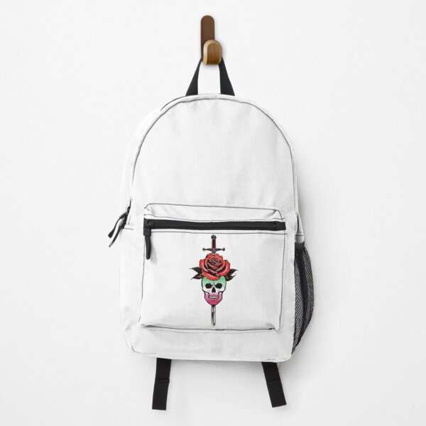 Item preview, Gothic Abrosexual Skull & Rose Dagger – Abrosexual Pride Flag Design designed and sold by Travelslightly.