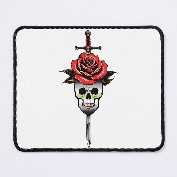 Item preview, Gothic Agender Skull & Rose Dagger – Agender Pride Flag Design designed and sold by Travelslightly.