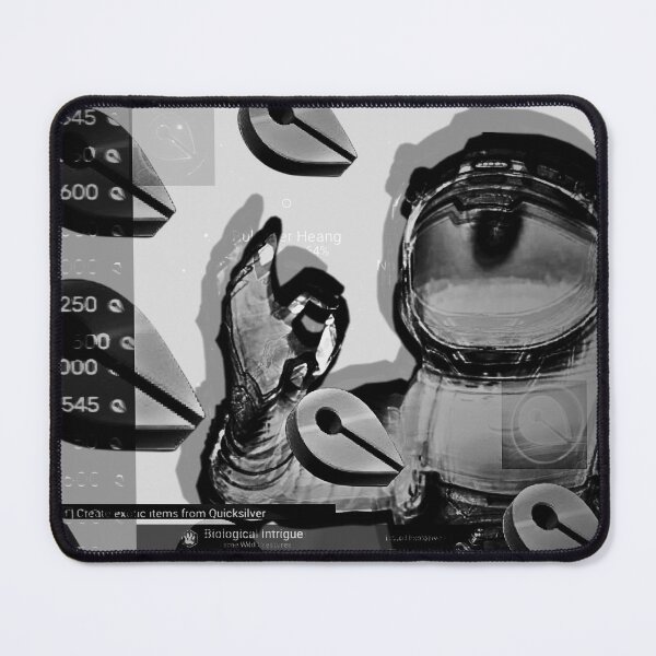 Item preview, B&W Cursed No Man's Sky Quicksilver Sticker - Stickers, Mangets, Pins designed and sold by FrogParty.