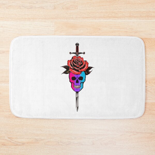 Item preview, Gothic Androgynous Skull & Rose Dagger – Androgynous Pride Flag Design designed and sold by Travelslightly.