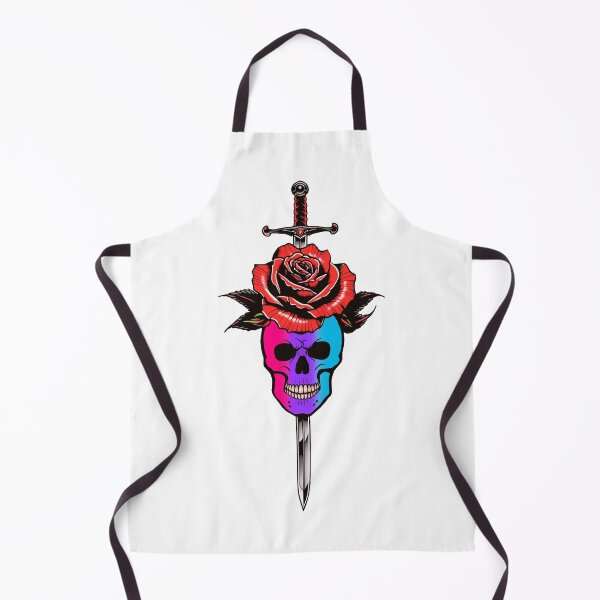 Item preview, Gothic Androgynous Skull & Rose Dagger – Androgynous Pride Flag Design designed and sold by Travelslightly.