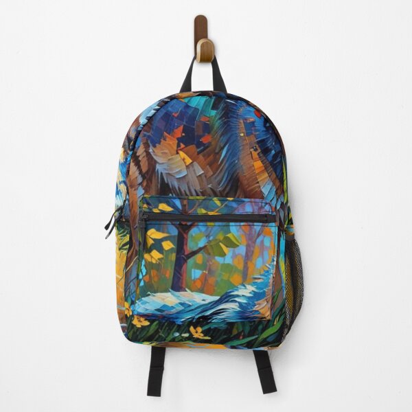 Item preview, Colorful Abstract Wolf in Nature designed and sold by Harmonic_Layers.