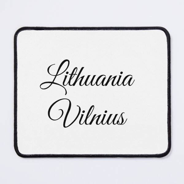 Item preview, Lithuania Vilnius simple text designed and sold by Vetagio.