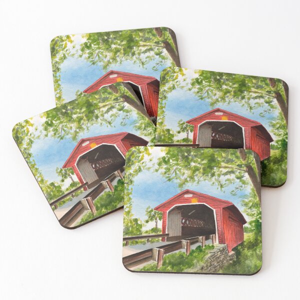 Item preview, Silk Road Covered Bridge designed and sold by JHWatercolors.