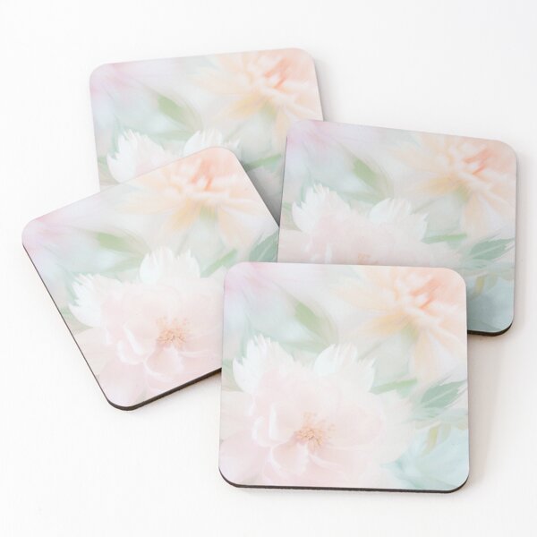 Item preview, Soft Pastel Floral Art – Dreamy Blush & Peach Peony  designed and sold by LemonHorse.