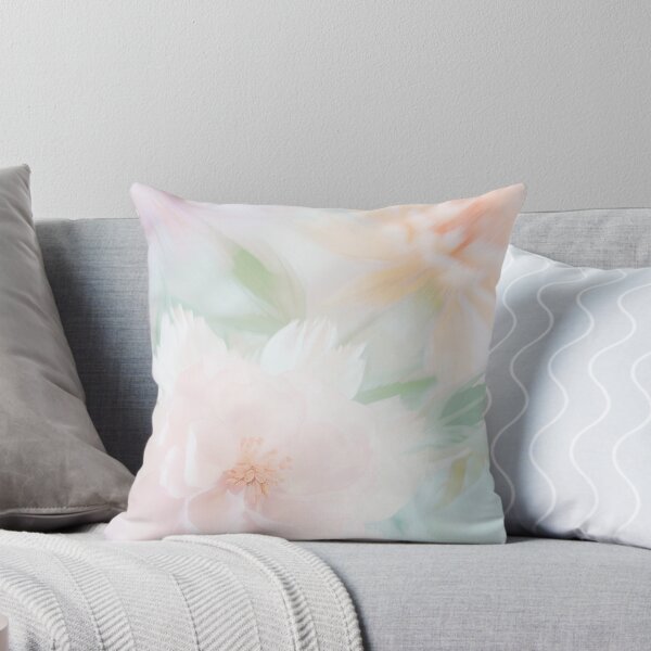 Item preview, Soft Pastel Floral Art – Dreamy Blush & Peach Peony  designed and sold by LemonHorse.