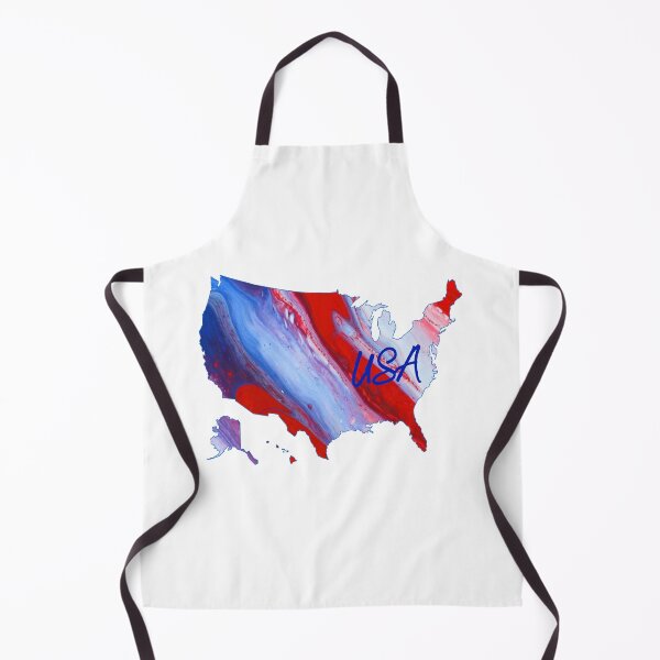 Item preview, USA on Map - Patriotic - Flow Art / Pour Painting - jdp-04-0022 designed and sold by ANomadDesigns.
