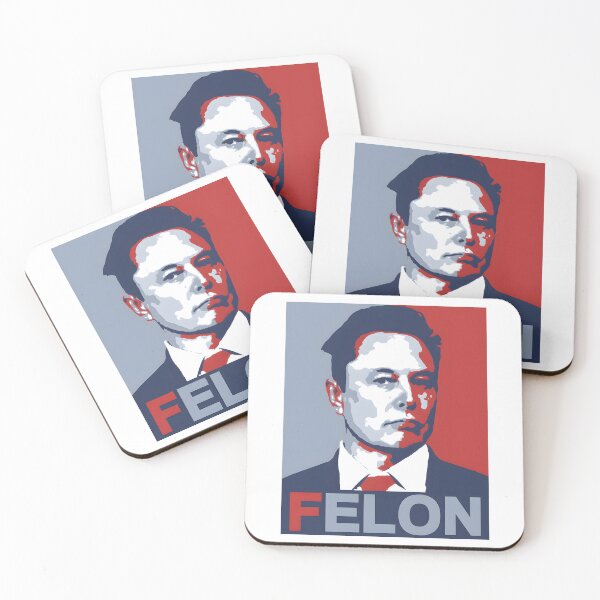 Item preview, FELON – Elon Musk Political Parody Design designed and sold by LeftAF.