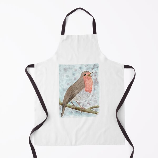 Item preview, Watercolour Robin on a cold day designed and sold by marinettesshop.