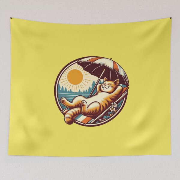 Item preview, Funny Cat Lazy Life Vibes designed and sold by harmzk90.