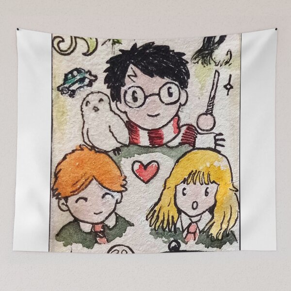 Item preview, Harry, Hermione and Ron designed and sold by Inkhov Art.