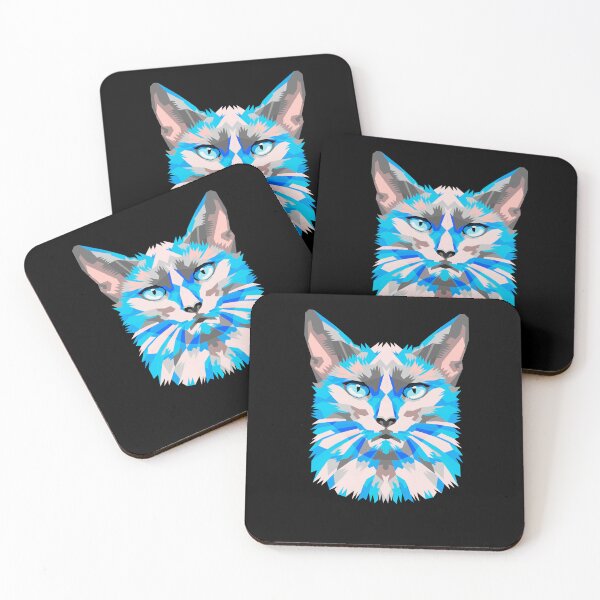 Item preview, colorful cat designed and sold by UniqueByMarko.