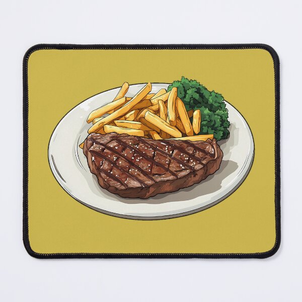 Item preview, Grilled Steak and Fries designed and sold by sakurashorty.