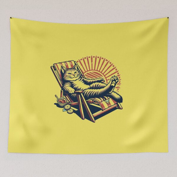 Item preview, Funny Cat Lazy Life Vibes designed and sold by harmzk90.