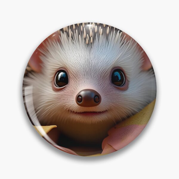 Item preview, Enchanting Hedgehog in an Autumn Leaf Nest designed and sold by Rolukino Design.