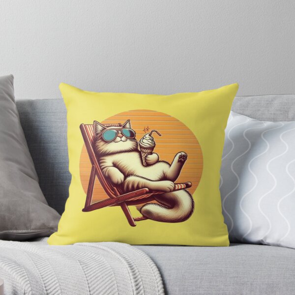 Item preview, Funny Cat Lazy Life Vibes designed and sold by Designflex90.