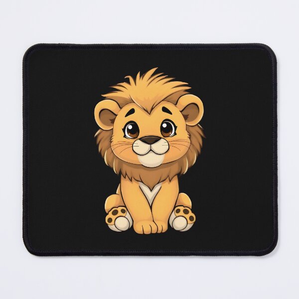 Item preview, Adorable Fluffy Baby Lion Illustration designed and sold by BloomCatB.