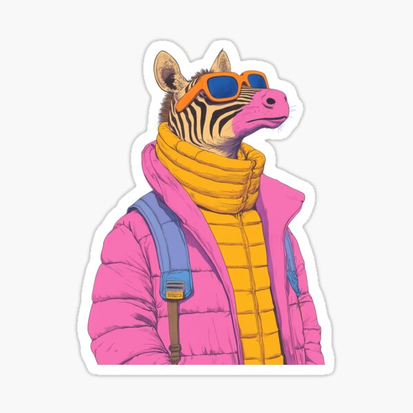 Item preview, Zebra in Vibrant Clothing designed and sold by ArtSE46.