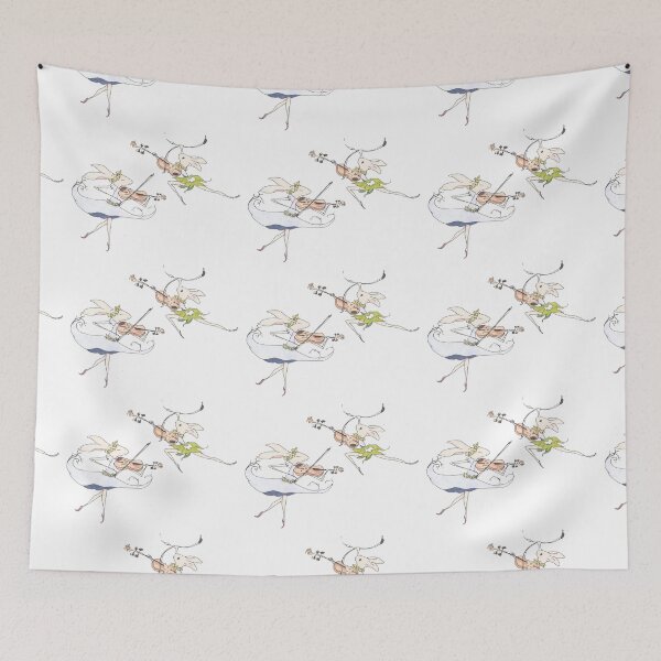 Item preview, Bunnies playing violins in heaven- Mahler 4 designed and sold by just3notes.