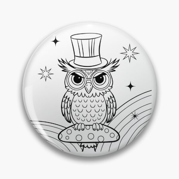 Item preview, Wise Mystic Owl: Magical Forest Guardian designed and sold by RoxyBlazeArt14.