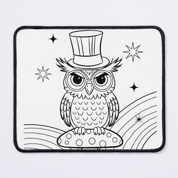 Item preview, Wise Mystic Owl: Magical Forest Guardian designed and sold by RoxyBlazeArt14.