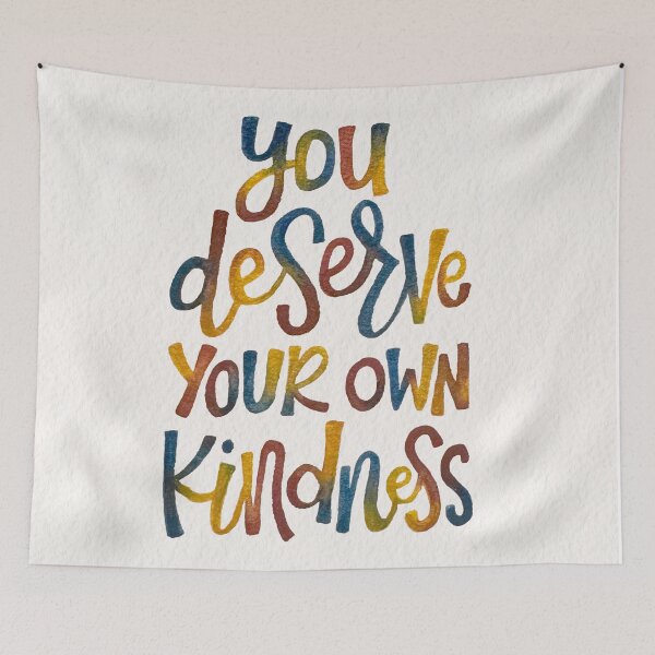 Item preview, You Deserve Your Own Kindness Watercolor designed and sold by jay-p.