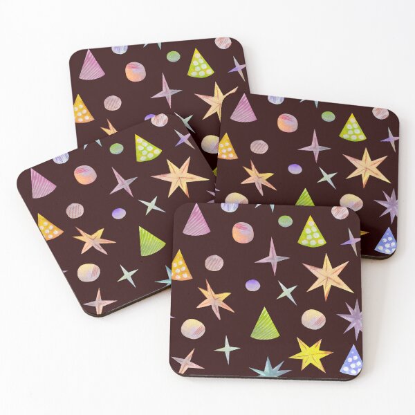 Item preview, Dark Background Watercolor Party Elements Seamless Pattern designed and sold by SvitlanaSolo.