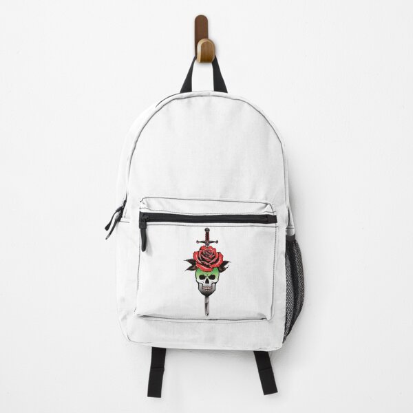Item preview, Gothic Aromantic Skull & Rose Dagger – Aromantic Pride Flag Design designed and sold by Travelslightly.