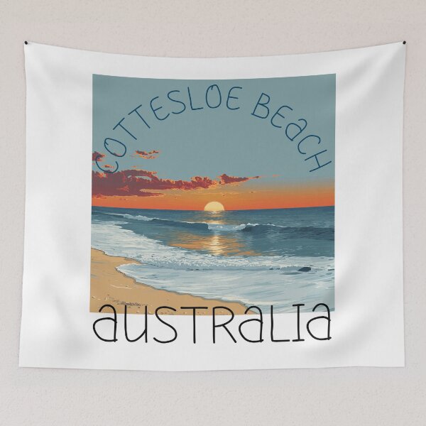 Item preview, Cottesloe Beach - Australia (with Black Lettering) designed and sold by VelvetRoom.