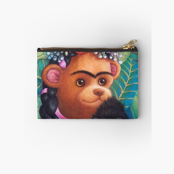 Artikelvorschau, Porträt von Frida mit Affen entworfen und verkauft von Foxloxart.
