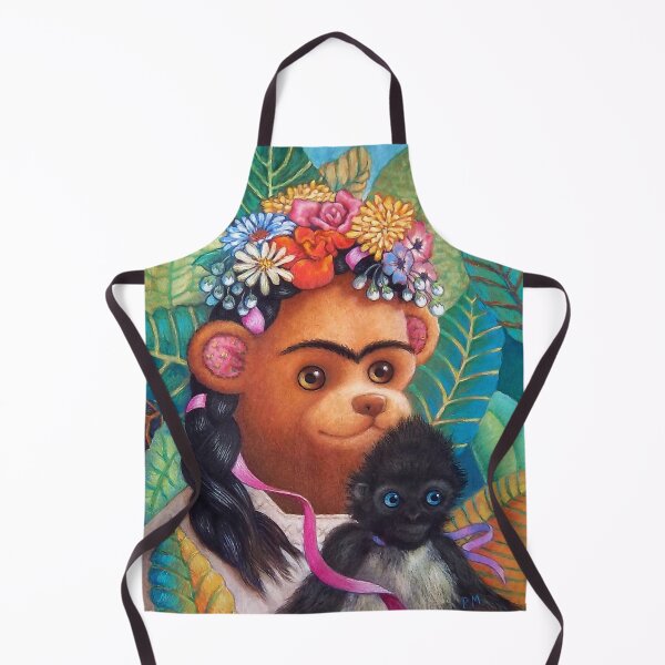 Item preview, Portrait of Frida with Monkey designed and sold by Foxloxart.