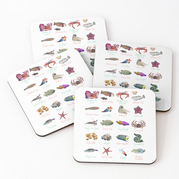 Item preview, Christmas Marine Species Identification designed and sold by Marine Wonders.