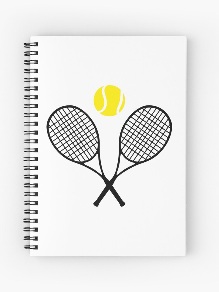 Cuaderno de espiral «Tenis - raqueta de tenis y pelota» de claudiasartwork  | Redbubble
