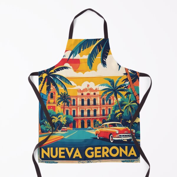 Item preview, Nueva Gerona Cuba Vintage Travel Tourism designed and sold by TravelersGems.