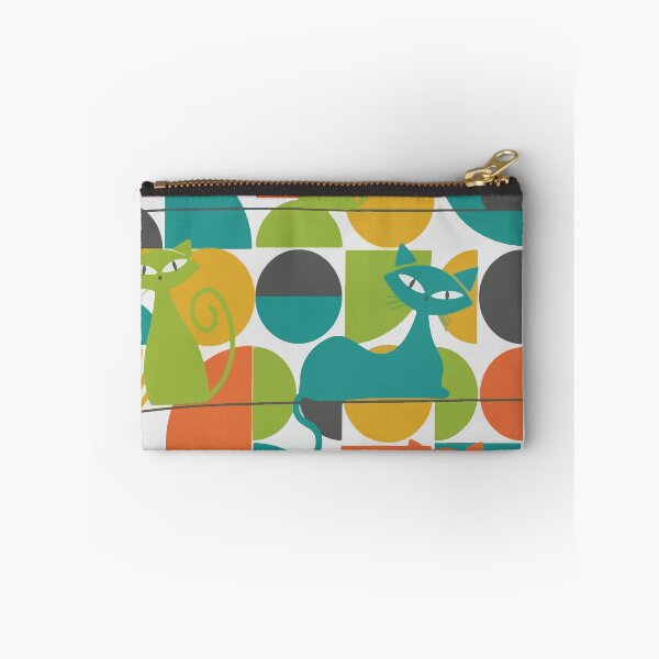 Item preview, Retro geometric cat pattern designed and sold by Silvered-Wings.