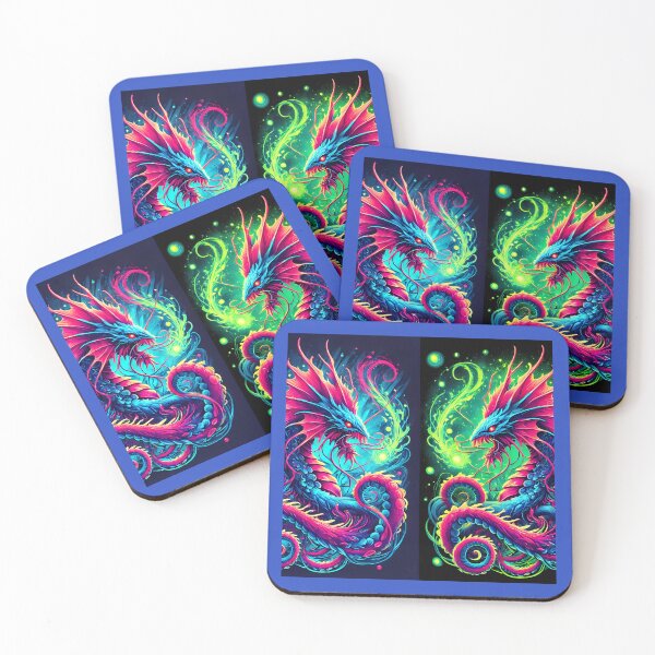 Item preview, Neon Abyss Creature - Bioluminescent Deep Sea Monster designed and sold by Marcinkowski-studio .