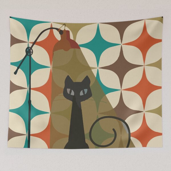 Item preview, Retro cat spotlight designed and sold by Silvered-Wings.