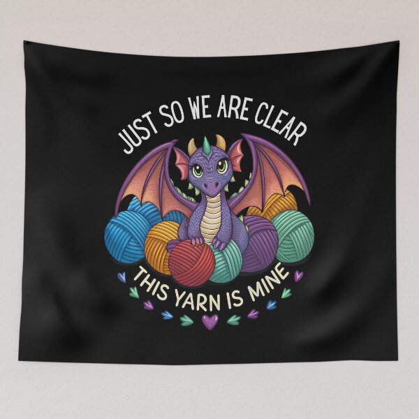 Item preview, Cute Dragon Yarn Hoarder designed and sold by Text2tee.