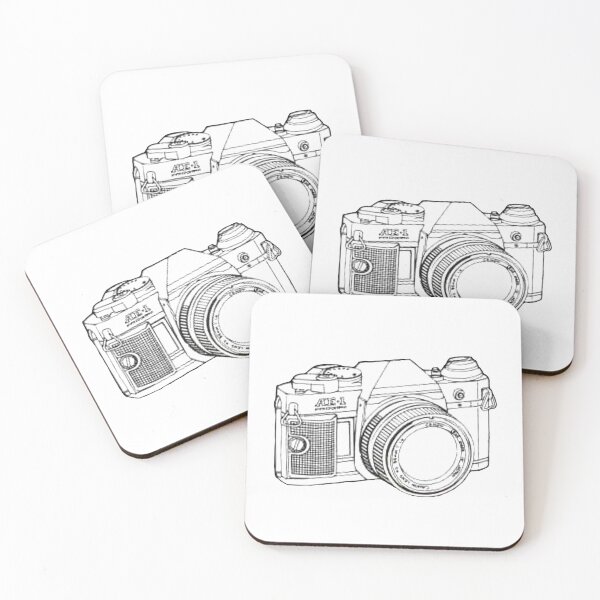 Item preview, Popular 35mm AE-1 Film Camera Drawing  designed and sold by Film Camera Nerds.