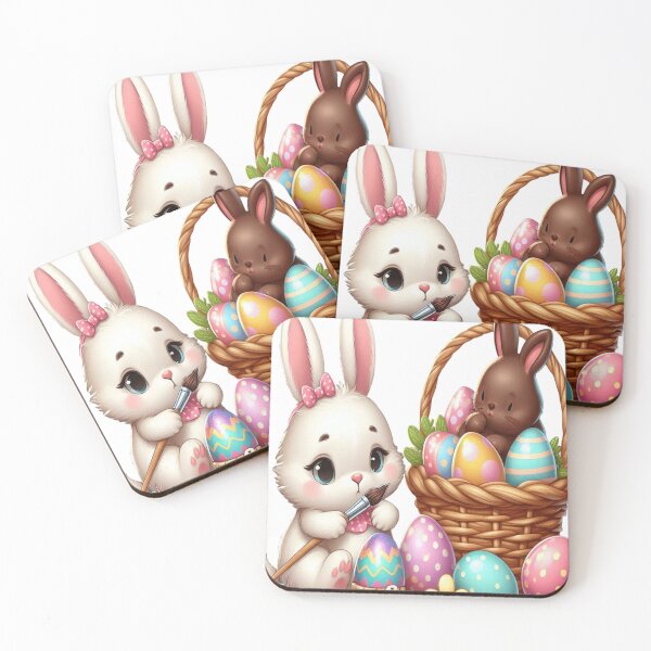 Item preview, "Easter Joy: Adorable Springtime Bunny and Egg Stickers" 1 designed and sold by Sweet Dreams & Fantasia.