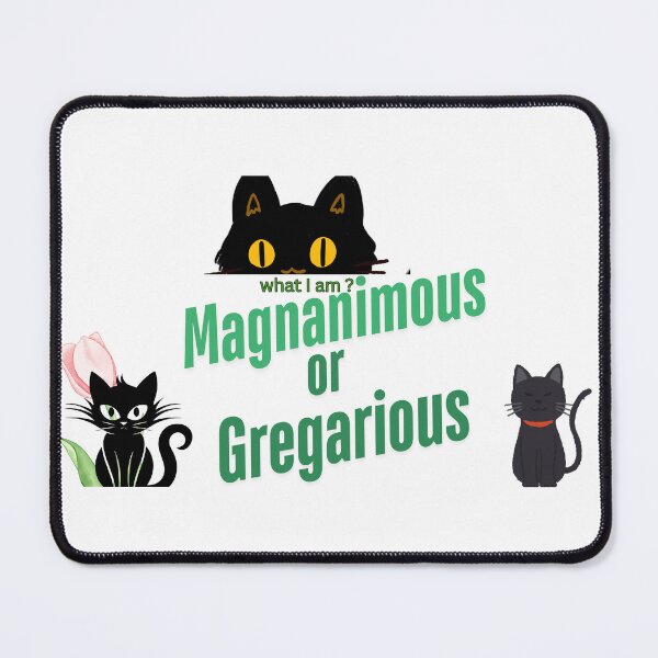 Item preview, 3 black cats ,pink tulip and words in green  designed and sold by wallartofmio.
