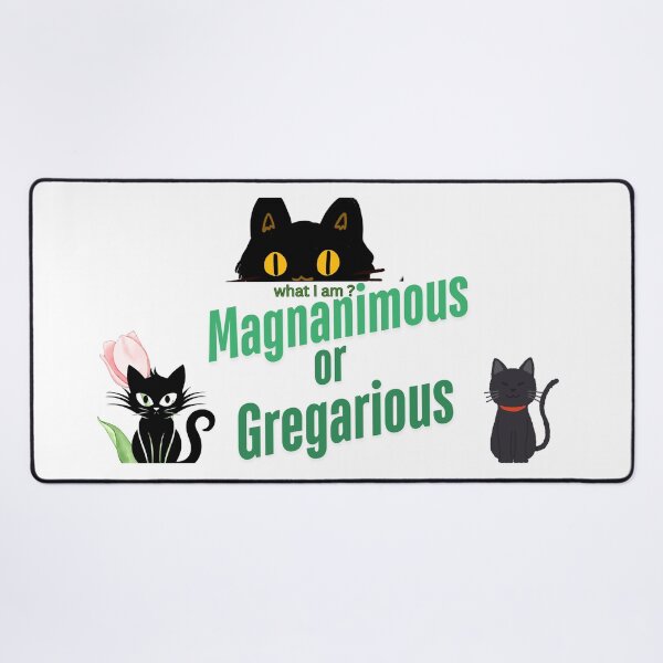 Item preview, 3 black cats ,pink tulip and words in green  designed and sold by wallartofmio.