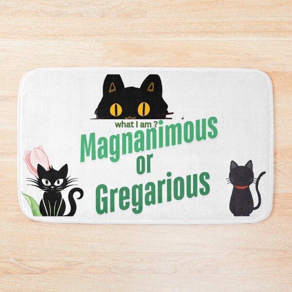 Item preview, 3 black cats ,pink tulip and words in green  designed and sold by wallartofmio.