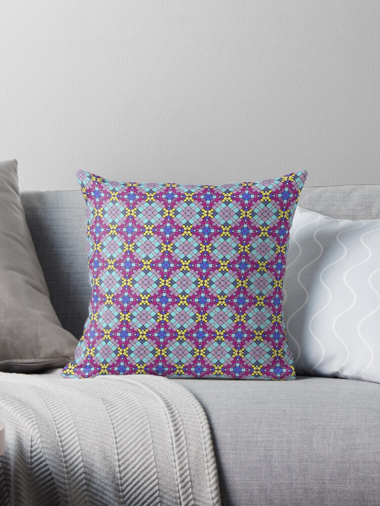 Download Flowers Background Abstract Svg Prismatic Wallpaper Ornamental Widescreen Pattern Design Decorative Art Throw Pillow By Abrahamjrnd Redbubble