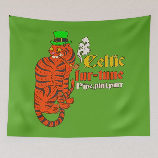 Item preview, Lucky Tiger Smoking Pipe - Irish Party Vibes designed and sold by ImaginarStore.