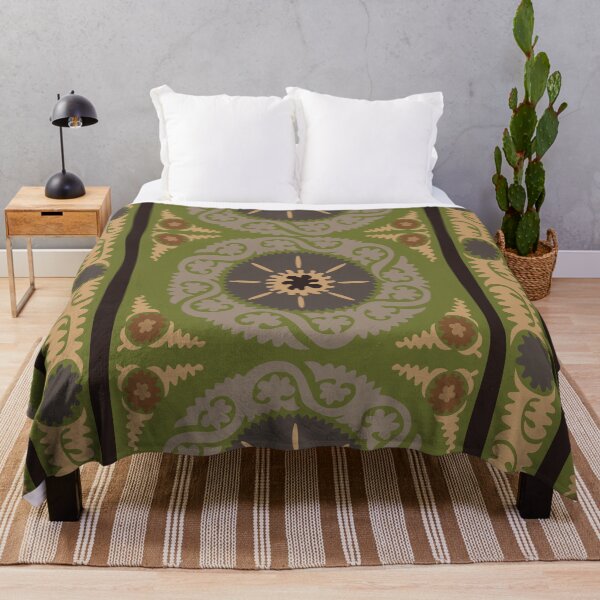 Item preview, Suzani Stripe-Grasslands designed and sold by Pamelandia.
