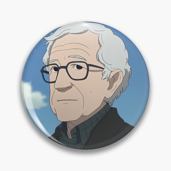 Item preview, Noam Chomsky | Anime style designed and sold by ComicsFactory.