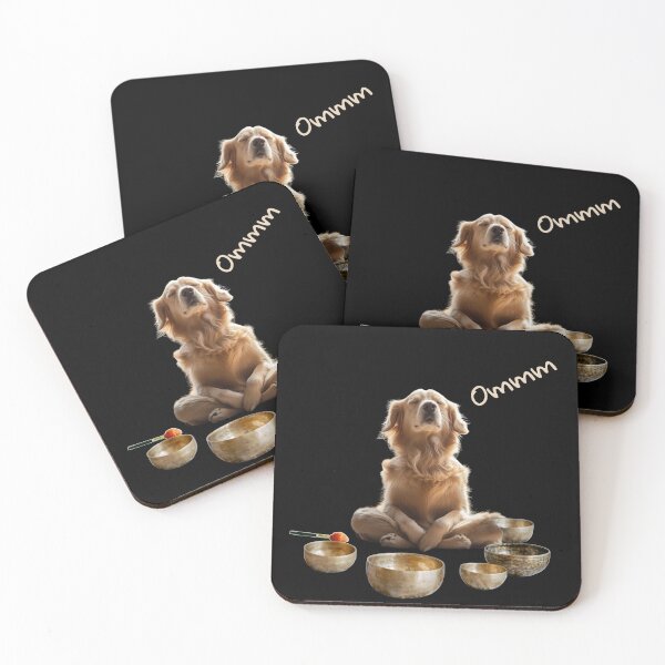 Item preview, A Meditating Dog In A Lotus Position Singing Bowls designed and sold by anettfaye.