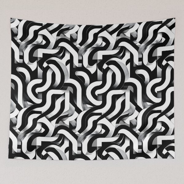 Item preview, Modern Black and White Abstract Graphics designed and sold by Piotrek0001.